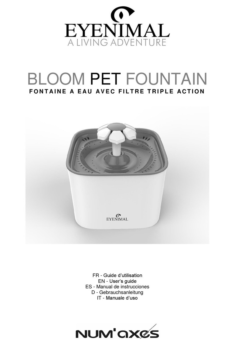 Num'axes EYENIMAL BLOOM PET FOUNTAIN User manual