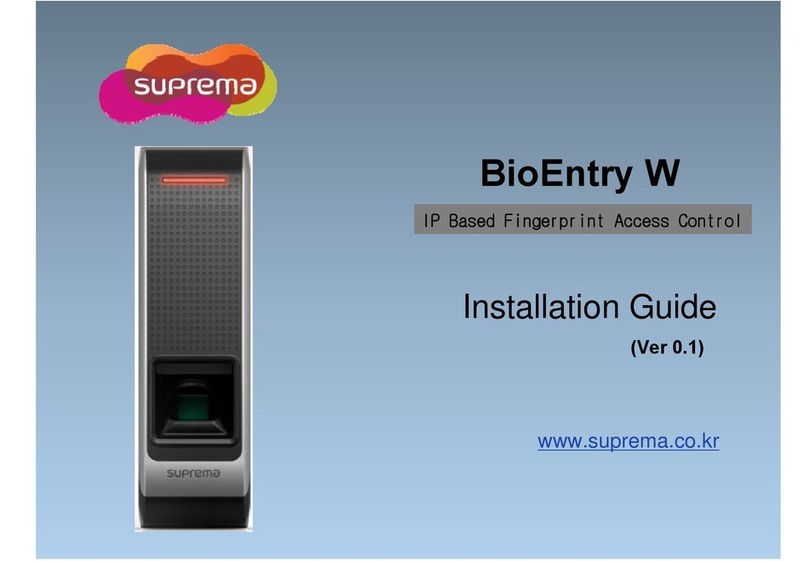 suprema bioentry w User manual