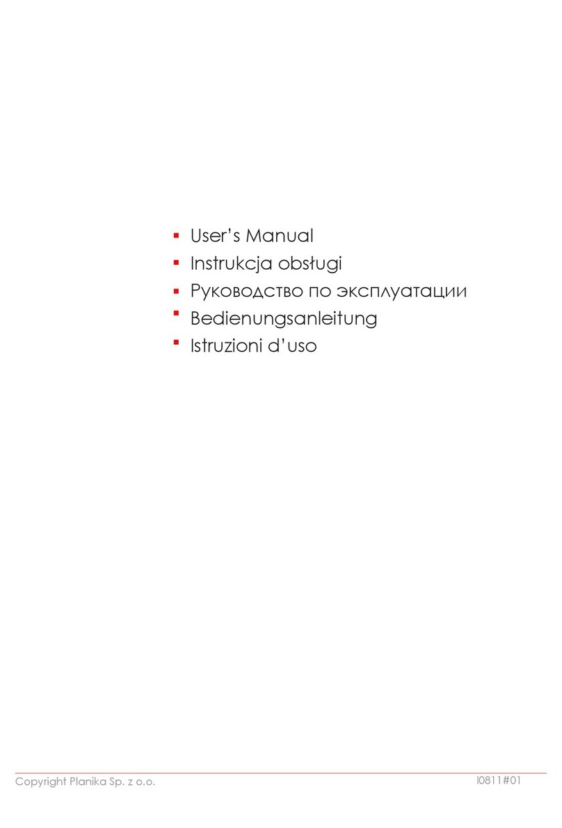 Planika Pyramid user manual Planika Pyramid user manual