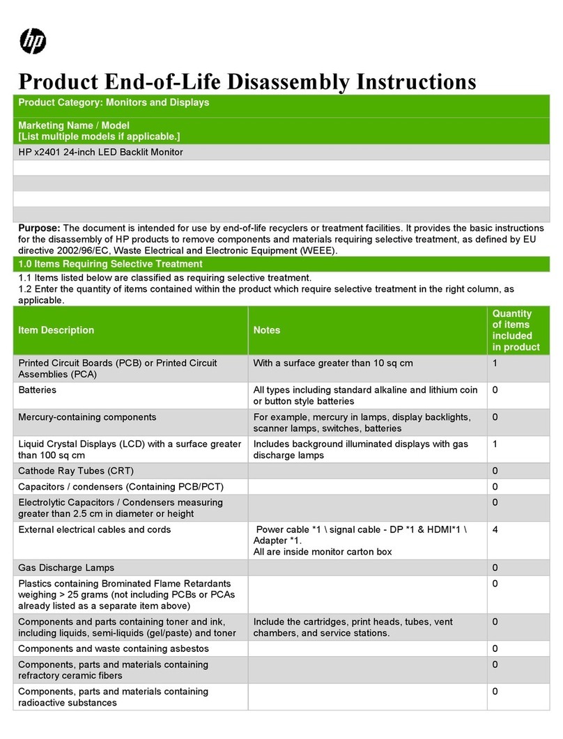 HP x2401 Installation instructions