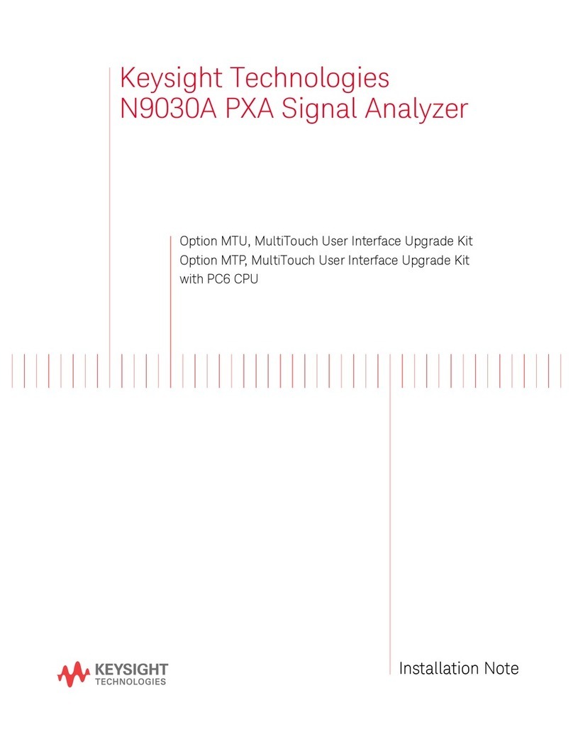 Keysight Technologies N9030A Installation note