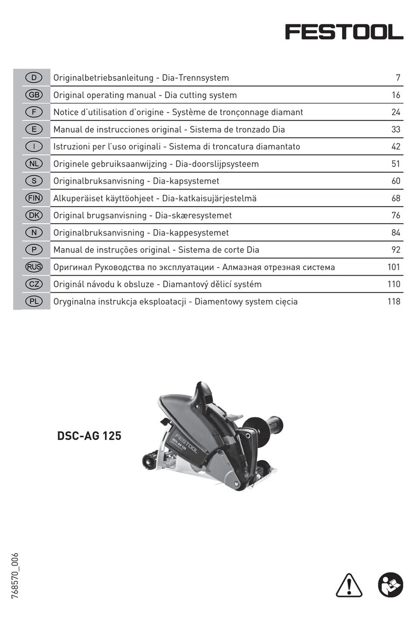Festool DSC-AG 125 Installation instructions