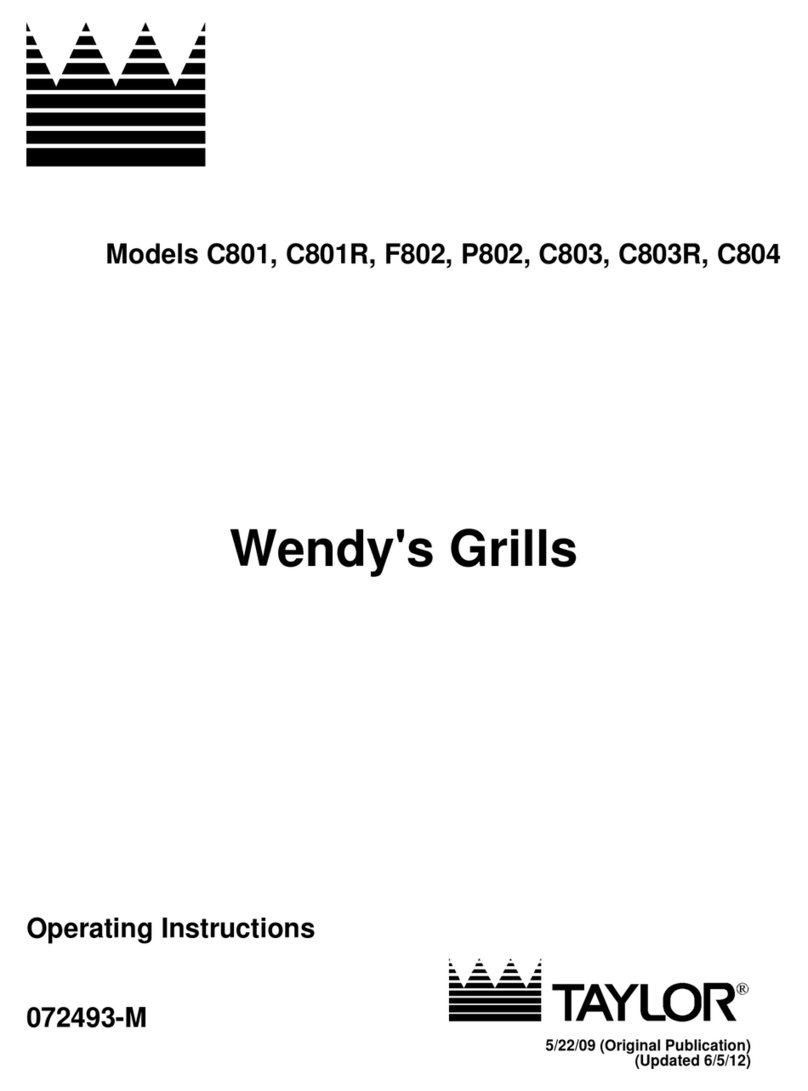 Taylor C801 operating instructions