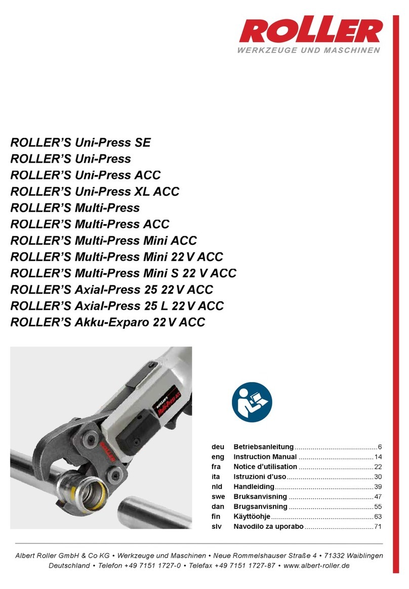 Roller Multi-Press 22 V ACC User manual