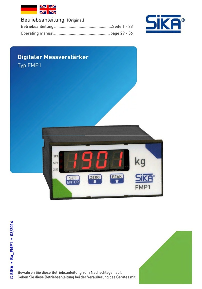 SIKA FMP1 operating manual