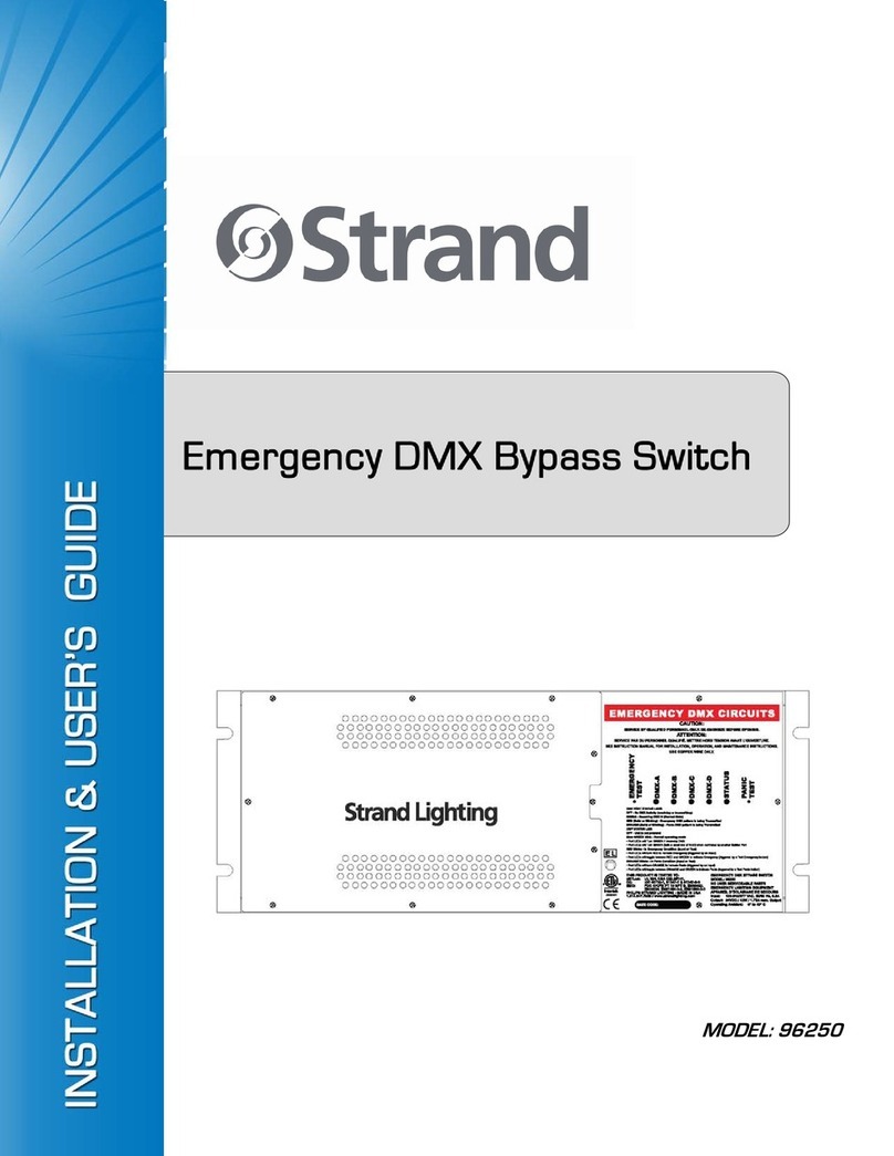 Strand Lighting 96250 Installation & user guide