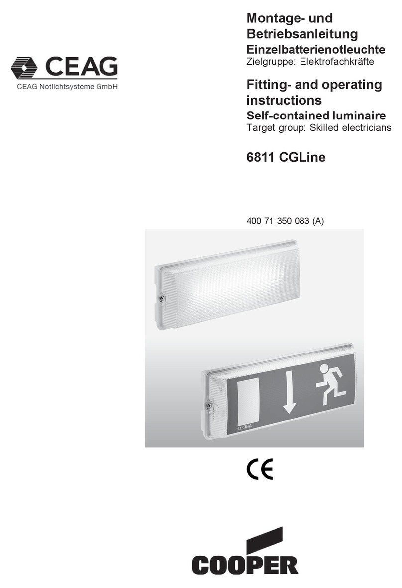 CEAG 6811 CGLine Fitting and operating instructions CEAG 6811 CGLine Fitting and operating instructions
