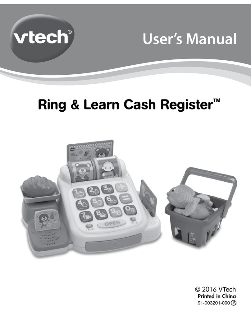 V-tech Ring & Learn Cash Register User manual V-tech Ring & Learn Cash Register User manual