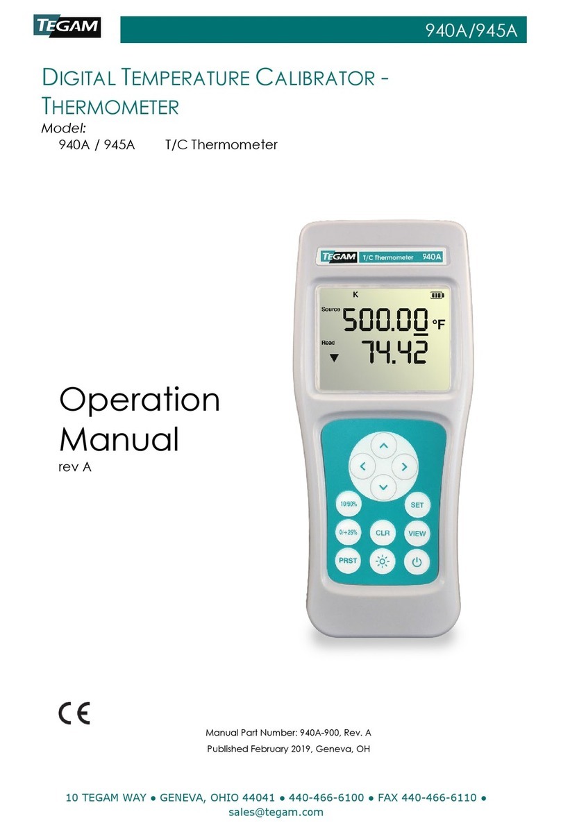 Tegam 940A Operation manual
