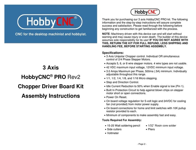 HobbyCNC 3 Axis PRO Rev2 Assembly instructions