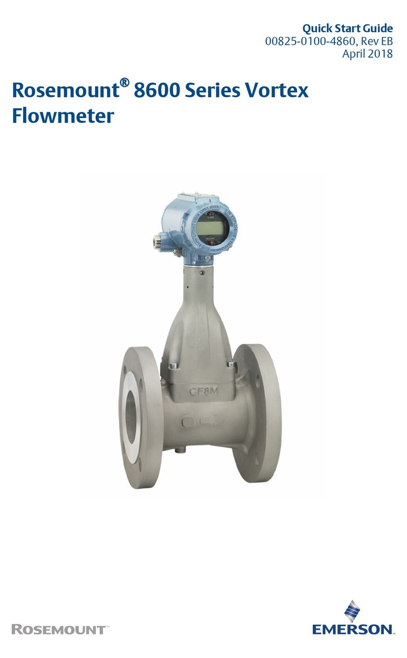 Emerson Rosemount 8600D Series User manual Emerson Rosemount 8600D Series User manual