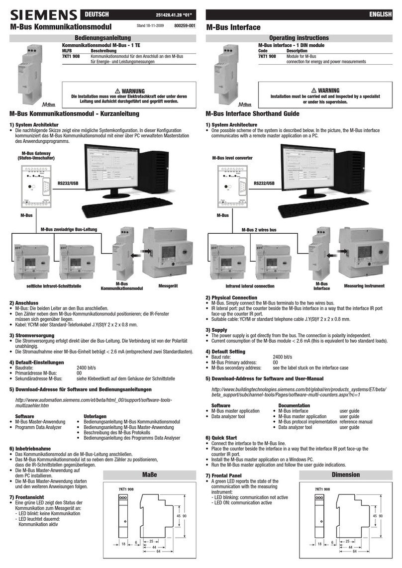 Siemens 7KT1 908 User manual