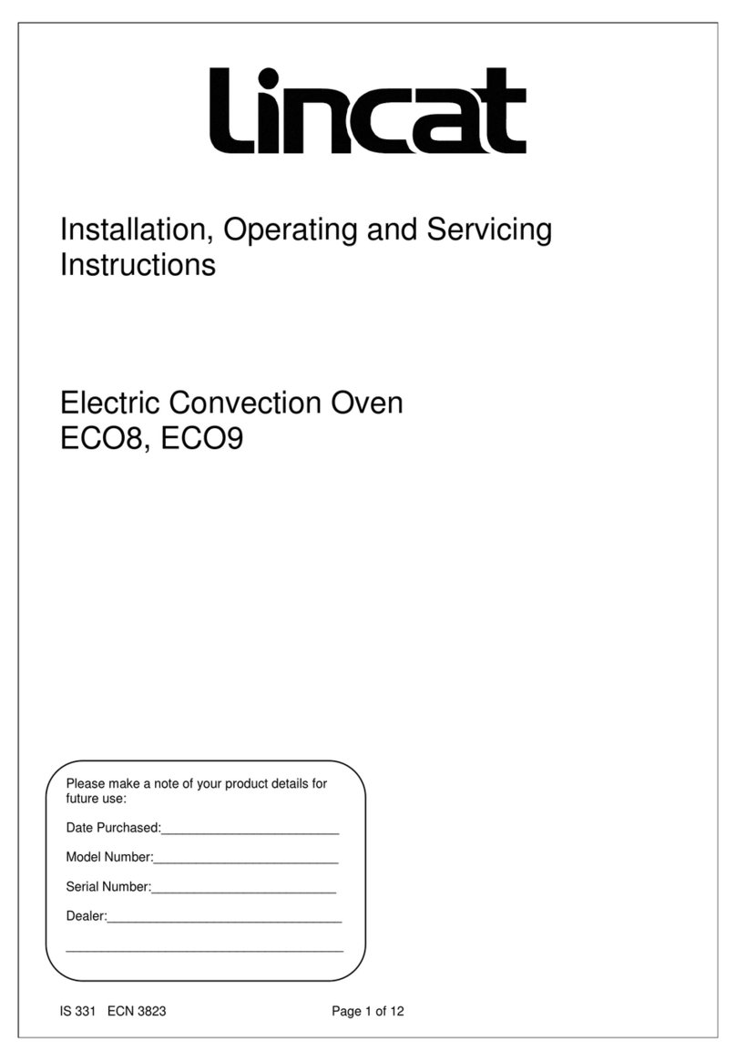 Lincat ECO8 Installation, operating and servicing instruction Lincat ECO8 Installation, operating and servicing instruction