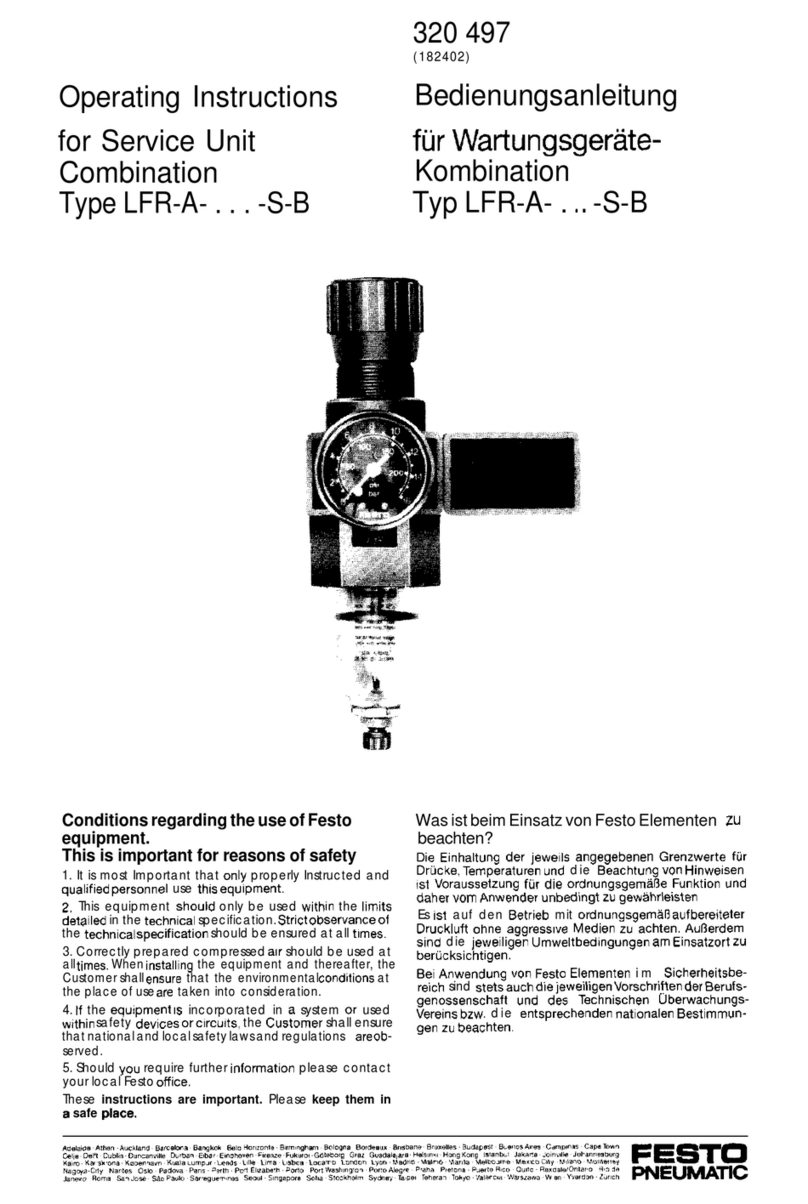 Festo Pneumatic LFR-A-1/8-S-B operating instructions