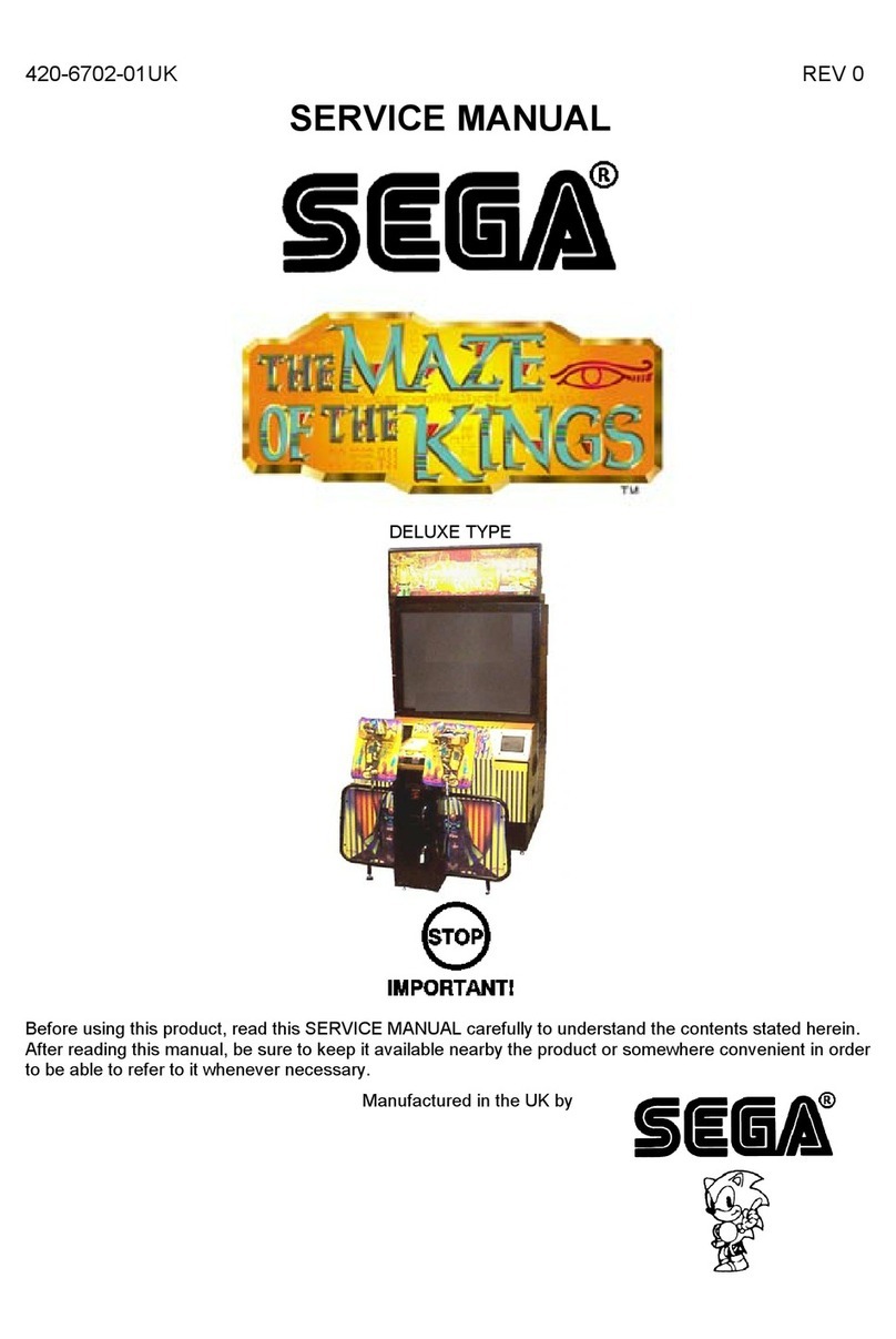 Sega The Maze of the Kings Service manual