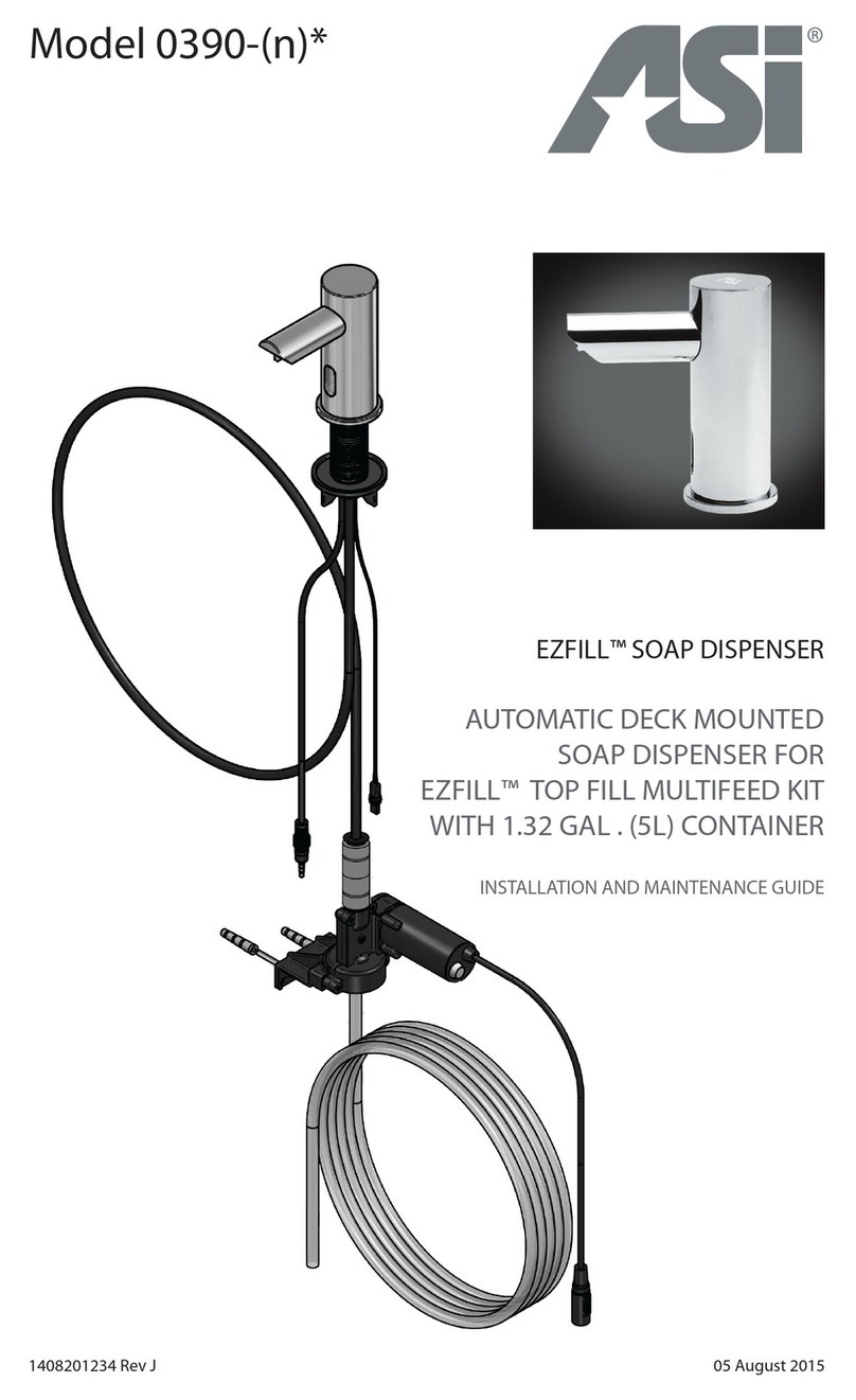 ASI EZFILL 0390-1A Installation and maintenance guide