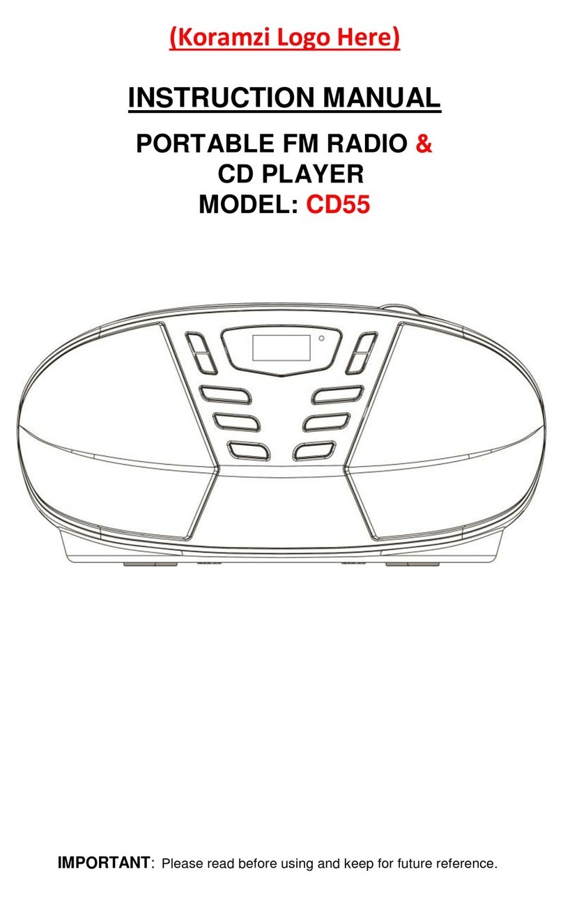 koramzi CD55 instruction manual