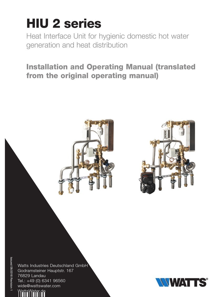 Watts HIU 2 Series User manual