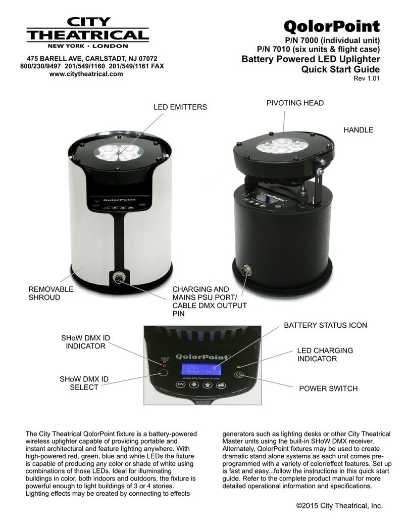 City Theatrical QolorPoint 7000 quick start guide