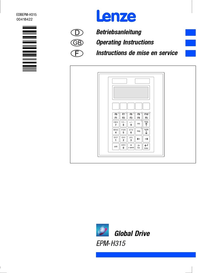 Lenze EPM-H315 operating instructions