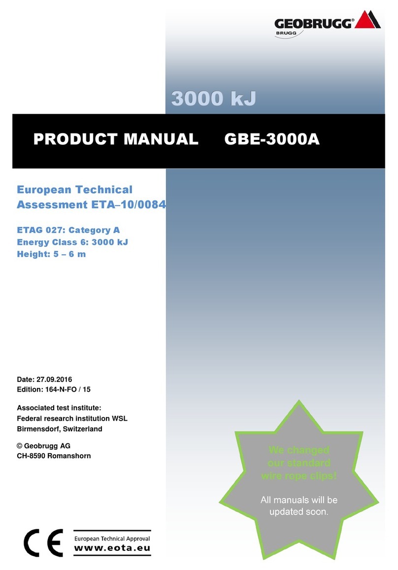 Geobrugg GBE-3000A product manual