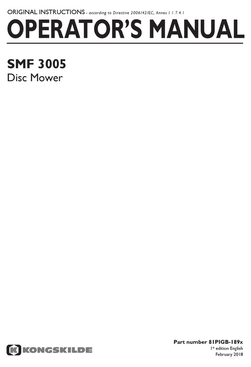 Kongskilde SMF 3005 User manual