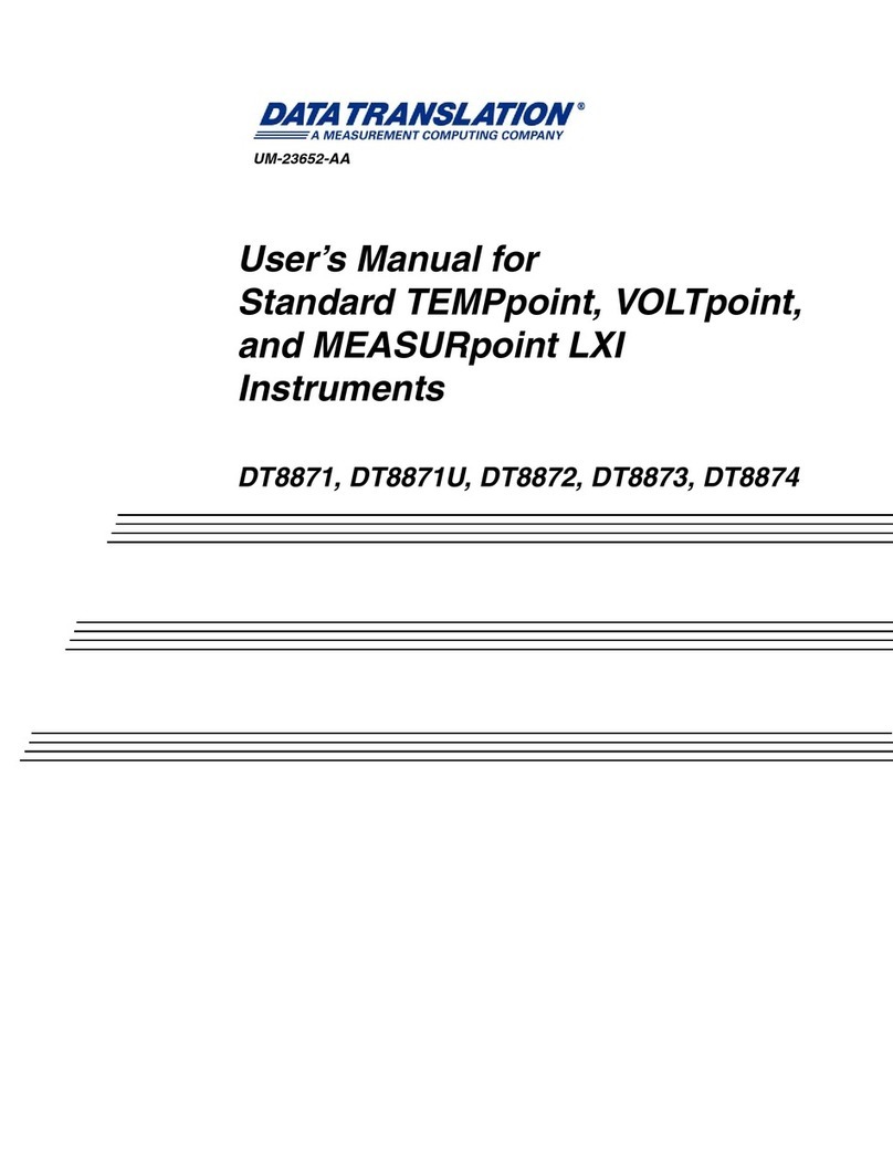 Data Translation DT8871 user manual