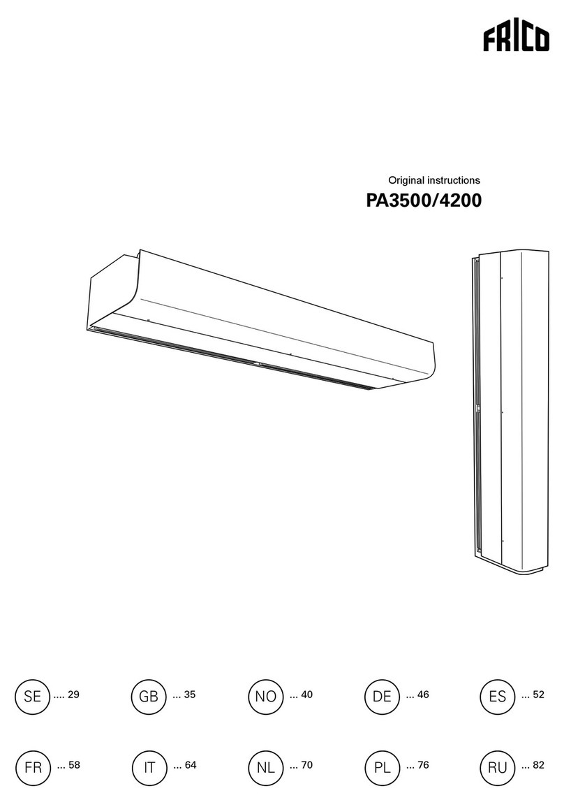 Frico PA3500 Series User manual