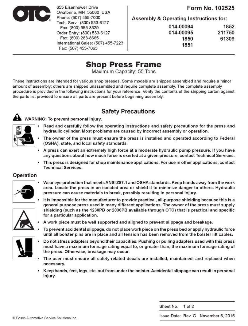 OTC 014-00094 Assembly & operating instructions