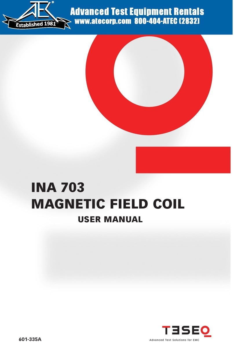 Teseq INA 703 user manual
