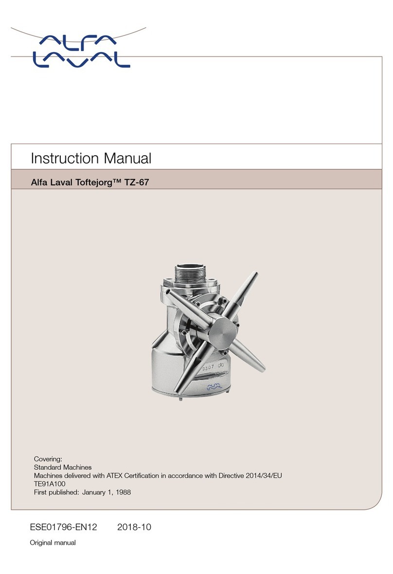 Alfalaval Toftejorg TZ-67 instruction manual