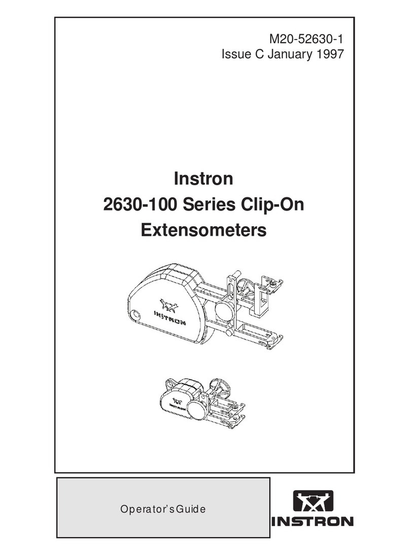 Instron 2630-100 Series Operator's guide