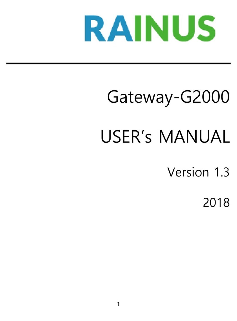 RAINUS Gateway-G2000 User manual