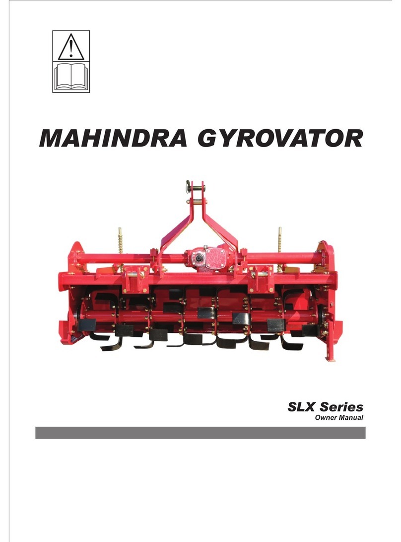 Mahindra Gyrovator SLX Series owner's manual