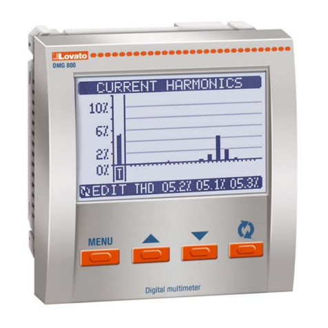LOVATO ELECTRIC DMG800 instruction manual