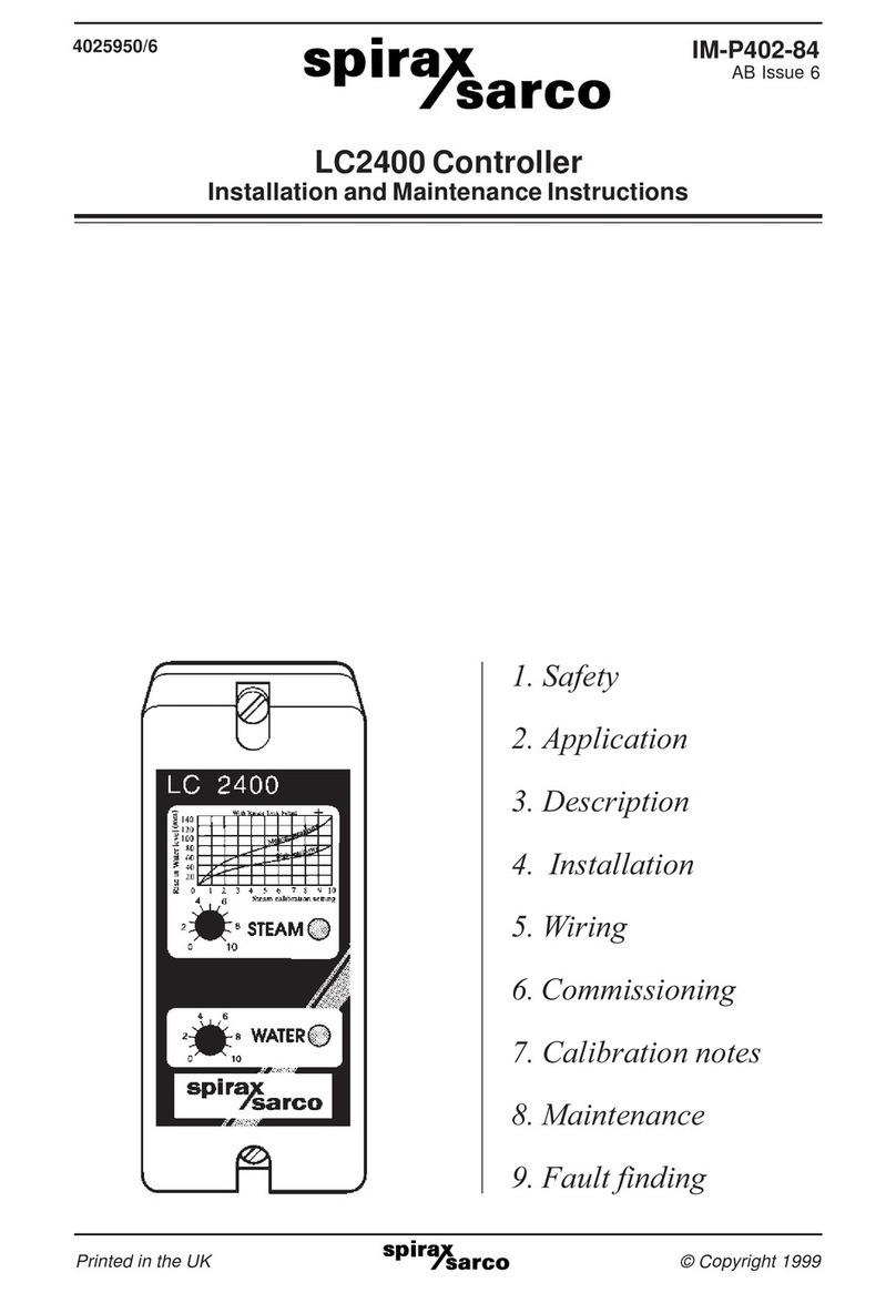 Spirax Sarco LC2400 User manual