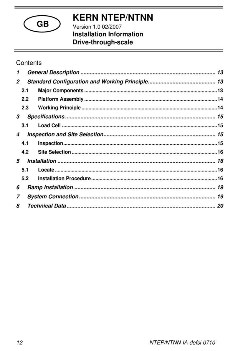 KERN NTEP Series Installation information