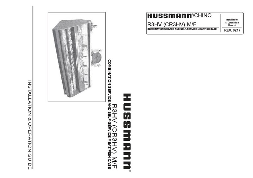 Hussmann Chino CR3HV-F Installation & operation manual