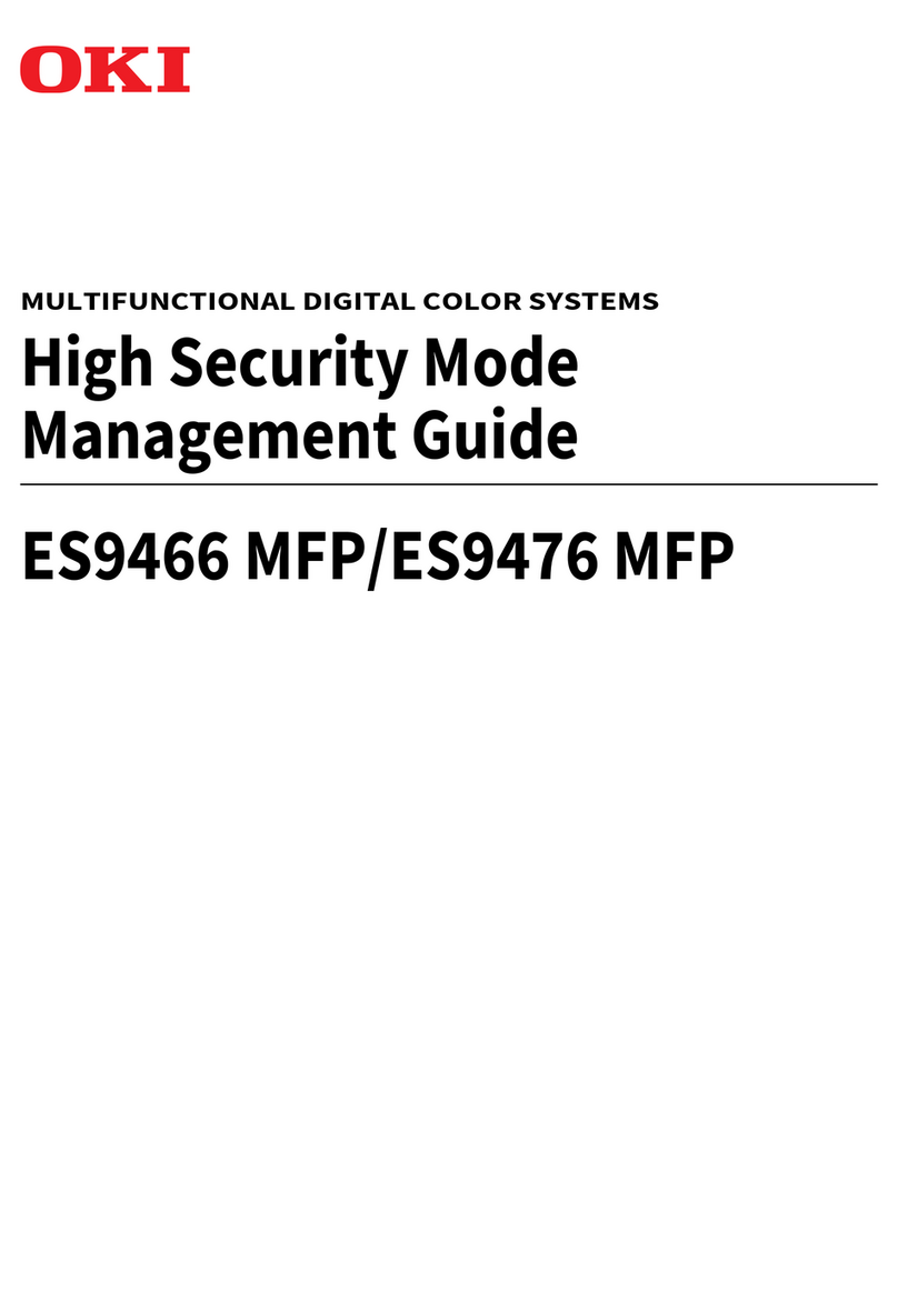Oki ES9466 MFP Programming manual