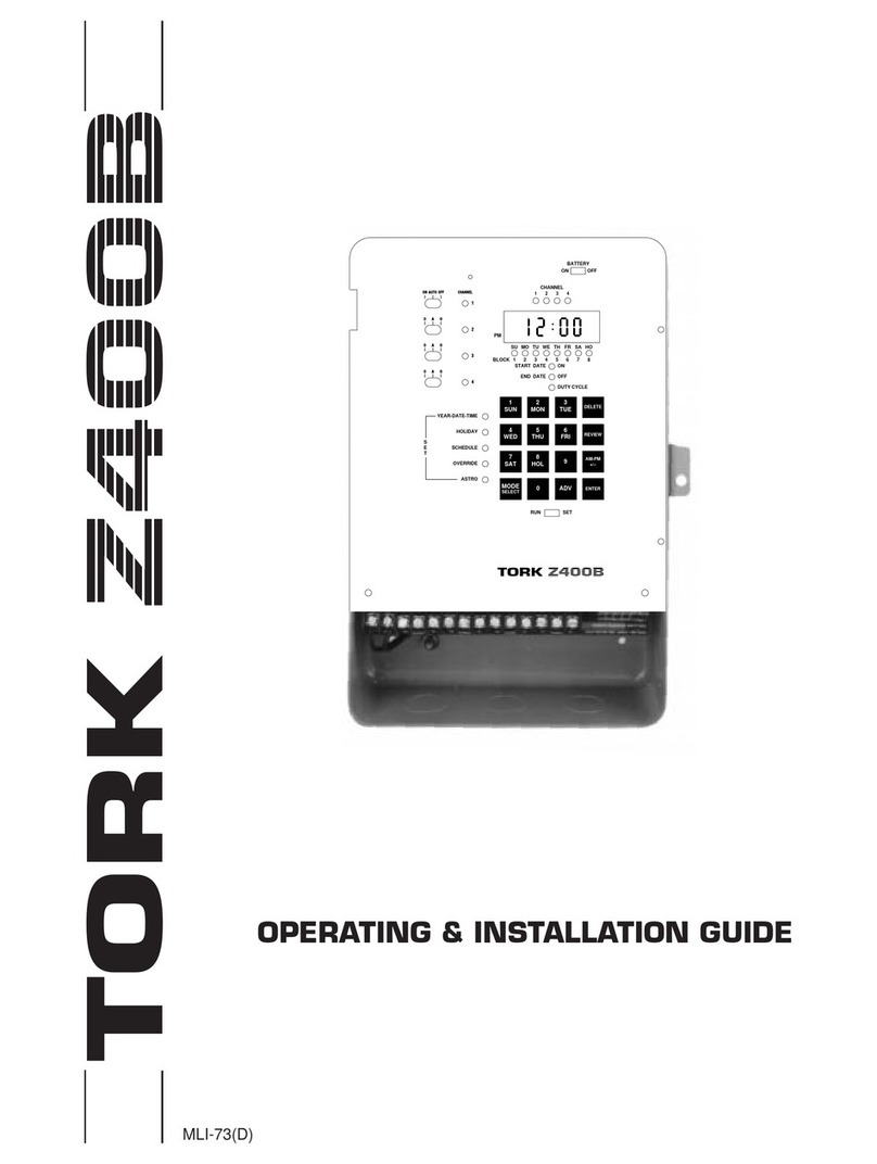 Tork Z400B User manual