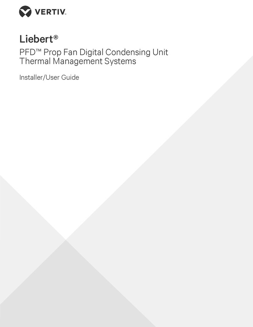 Vertiv Liebert PFD Installer/user guide