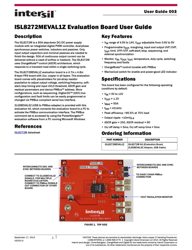 Intersil ISL8272MEVAL1Z User manual