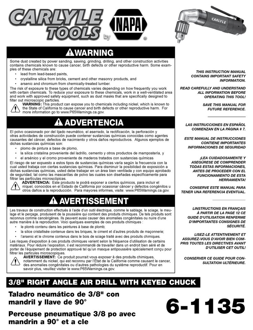 Carlyle Tools 6-1135 instruction manual