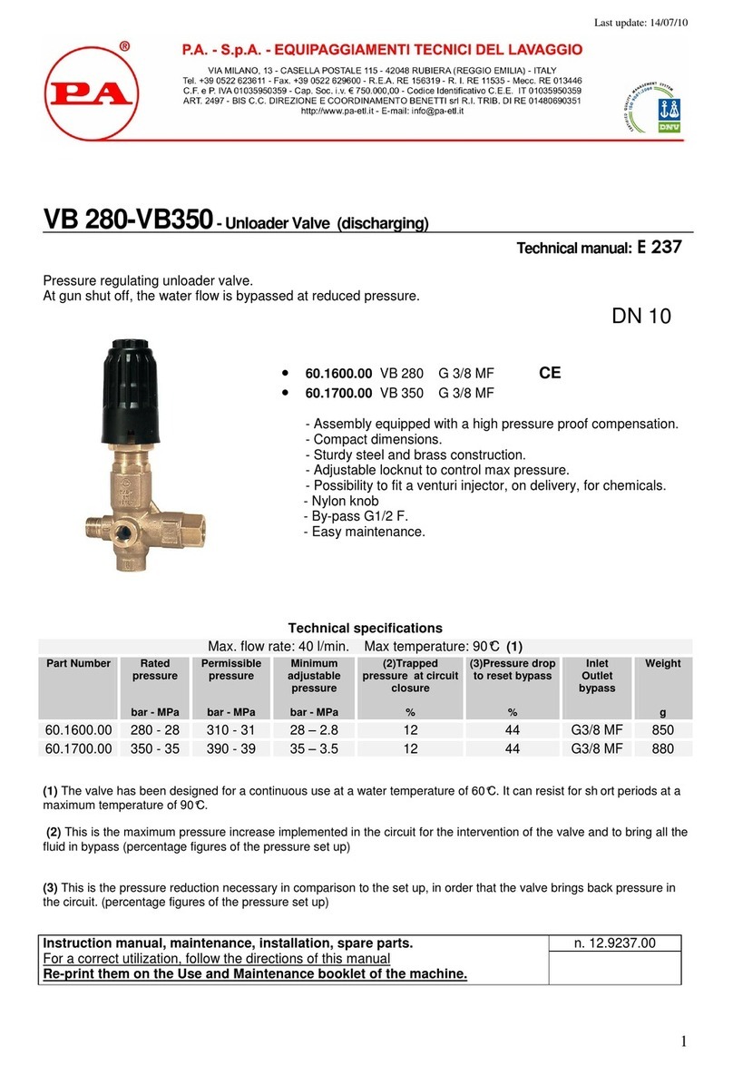 P.A. VB 280 Technical manual