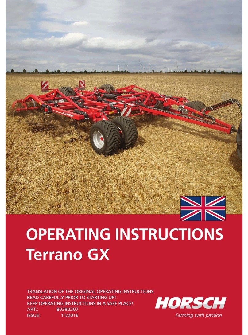 horsch Terrano GX Series operating instructions