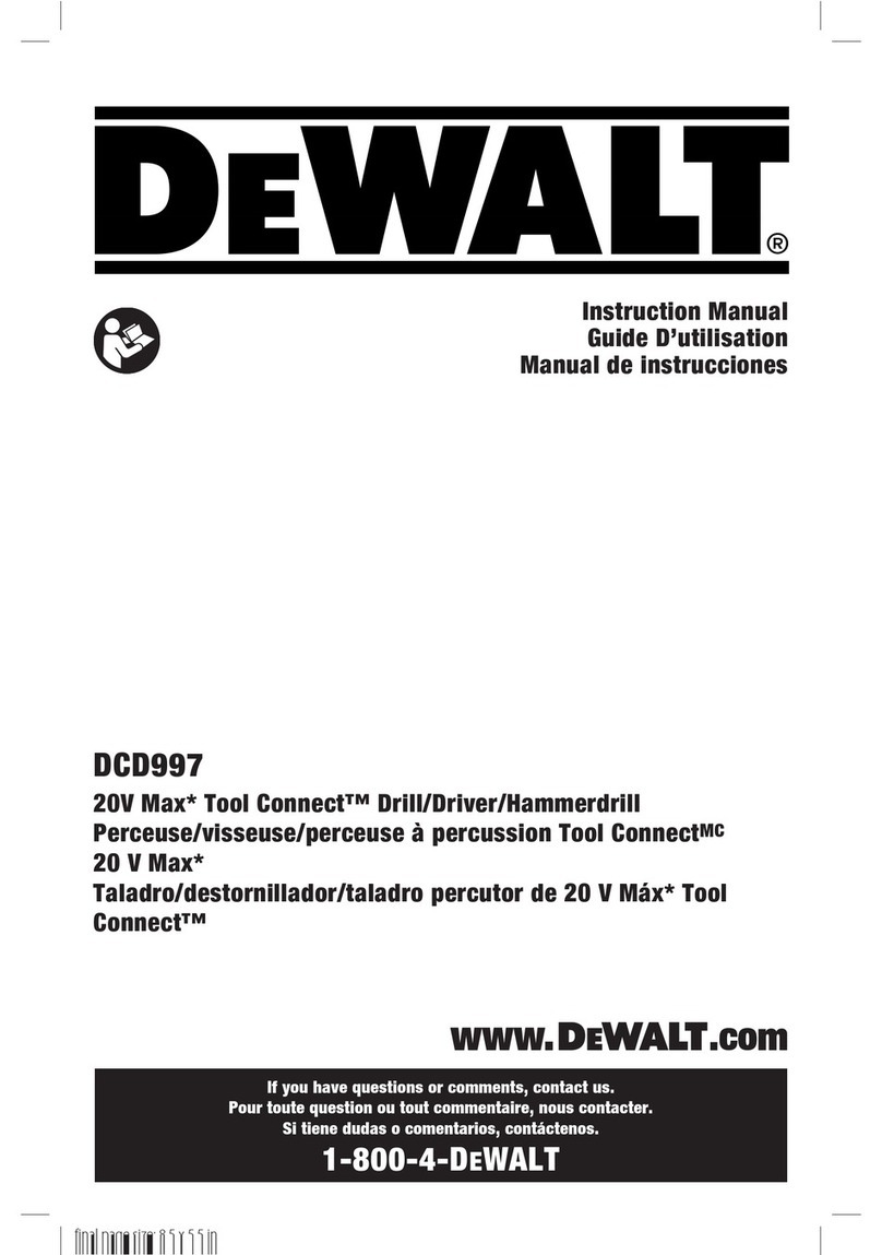 DeWalt DCD997 User manual