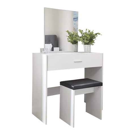 GFW Ottawa Dressing Table Stool Set User manual GFW Ottawa Dressing Table Stool Set User manual