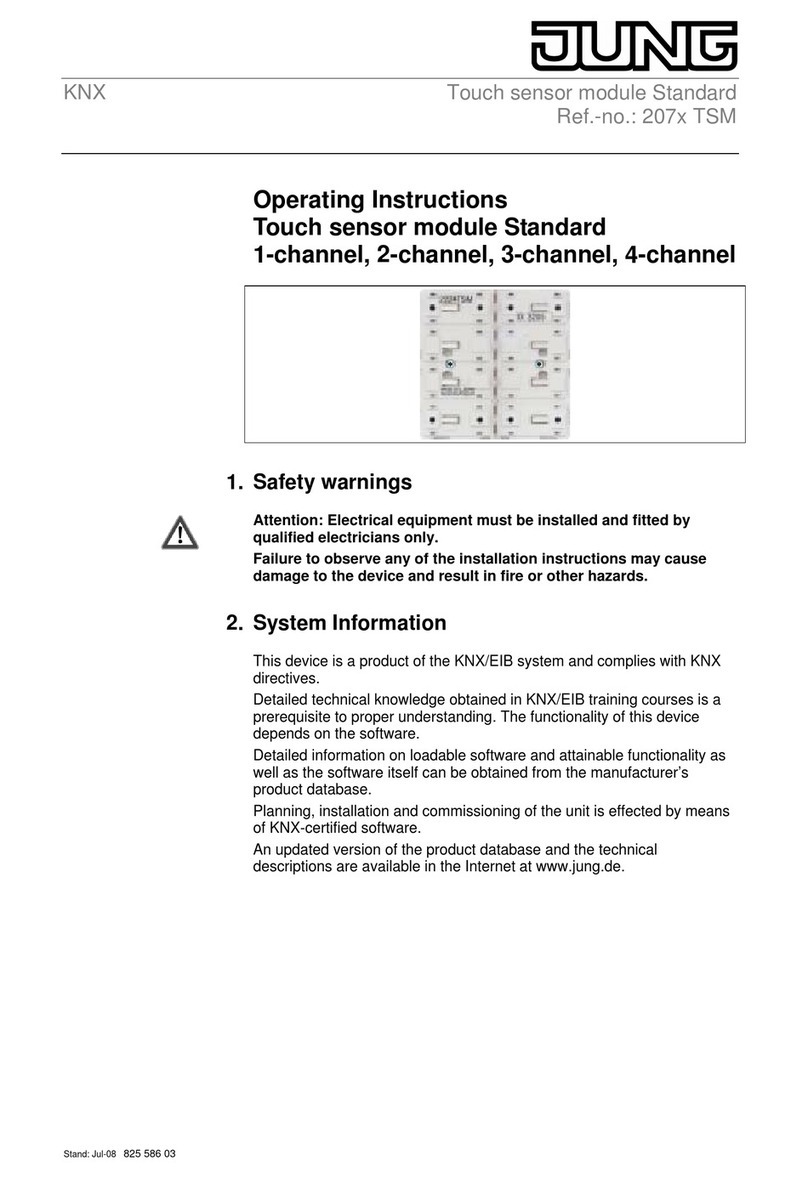 Jung 2072 TSM operating instructions