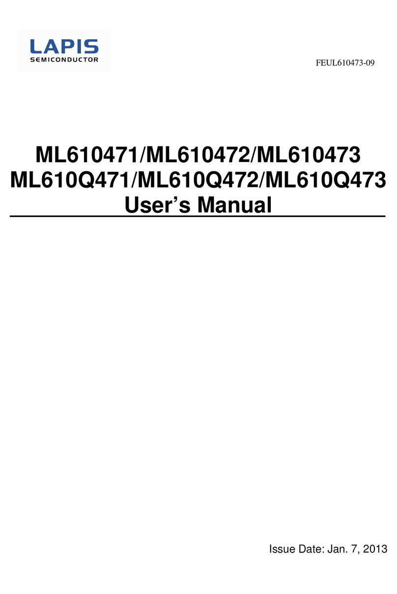LAPIS Semiconductor ML610472 user manual