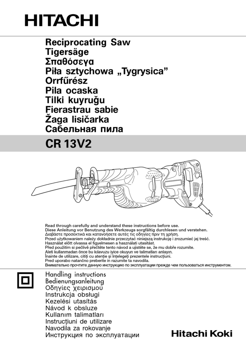 Hitachi CR 13V2 Handling instructions